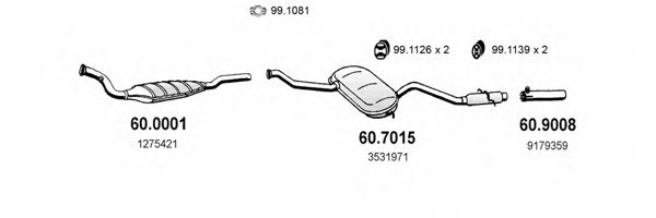 ASSO ART2501 Exhaust System
